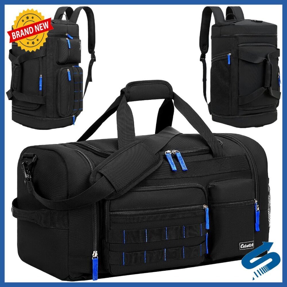 Multipurpose Sports Duffel Bag with Shoe Compartment Wet Pocket 3-in-1 Travel